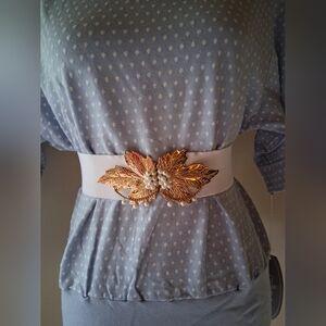 Vintage 80's Leaf Belt